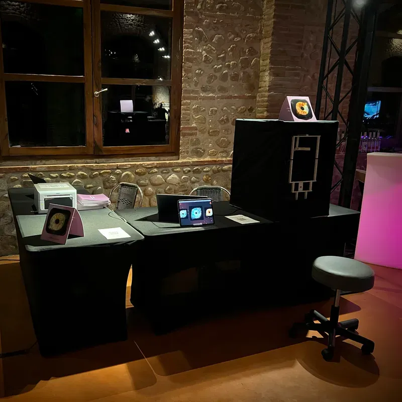 Studio mobile IrisExperience installé en événement