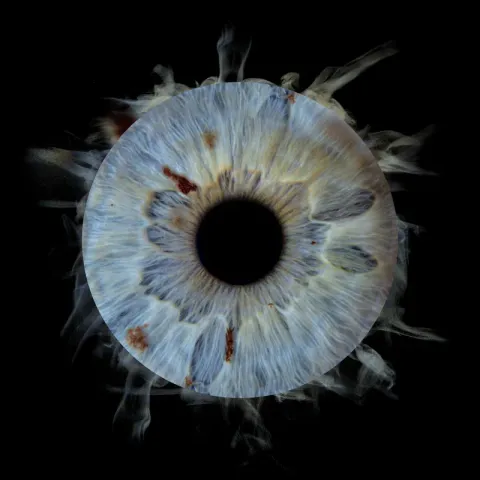Iris artistique effet fumée